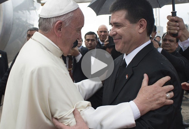 Visita pastoral del Papa Francisco a Paraguay. Parte 1